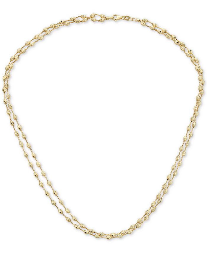 Rick Tolino Double Strand Beaded Necklace with Inlay Pendant main image 1