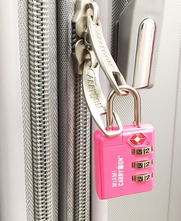 Miami CarryOn Miami CarryOn TSA Approved Combination Luggage Padlock