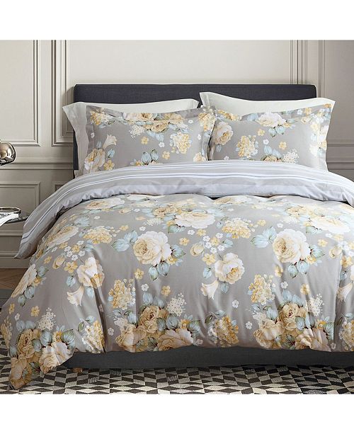 California Design Den Cotton 3 Piece Duvet Cover Set Full Queen