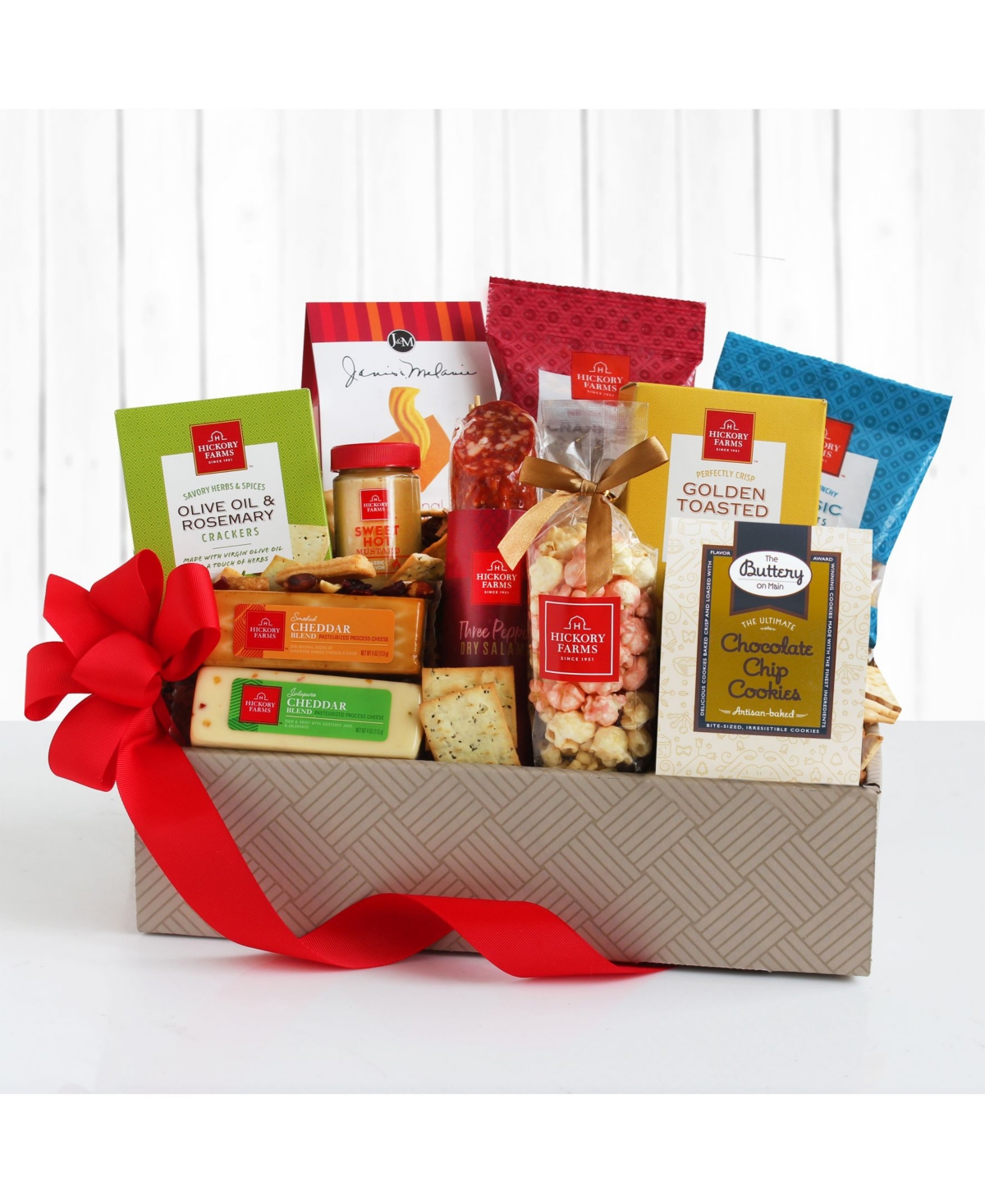 Hickory Farm Gourmet Goodies For The Whole Gang Gift Box