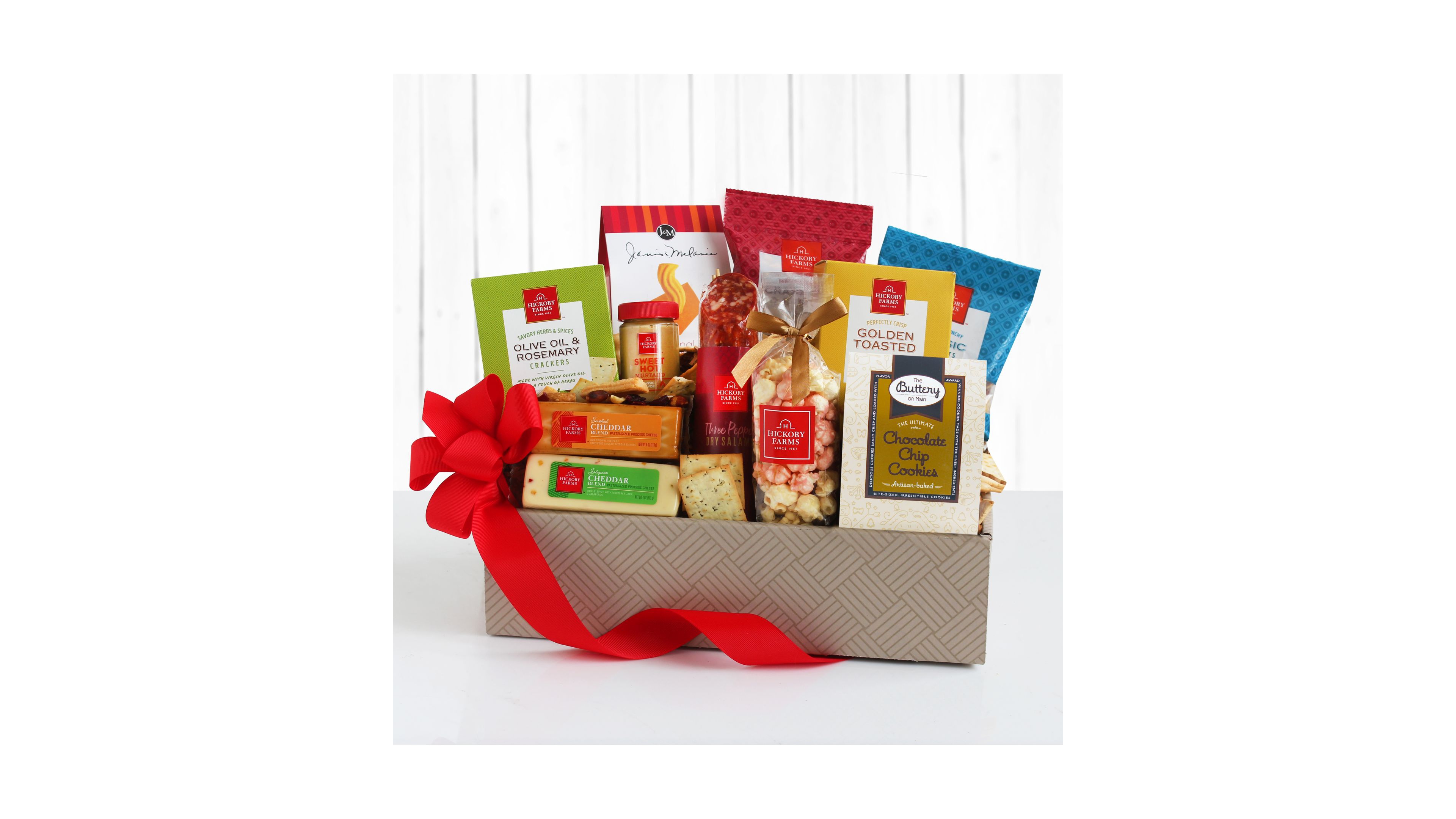 Hickory Farm Gourmet Goodies For The Whole Gang Gift Box