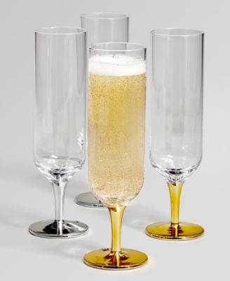 stem champagne glasses