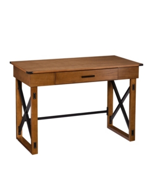 Shop Southern Enterprises Rourke Adjustable Height Desk In Open Brown