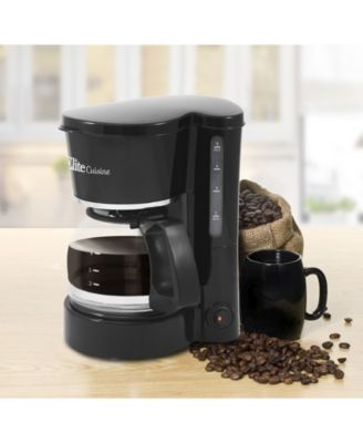 Elite Cuisine 5 Cup Automatic Brew & Drip Coffee Maker with Pause & Serve