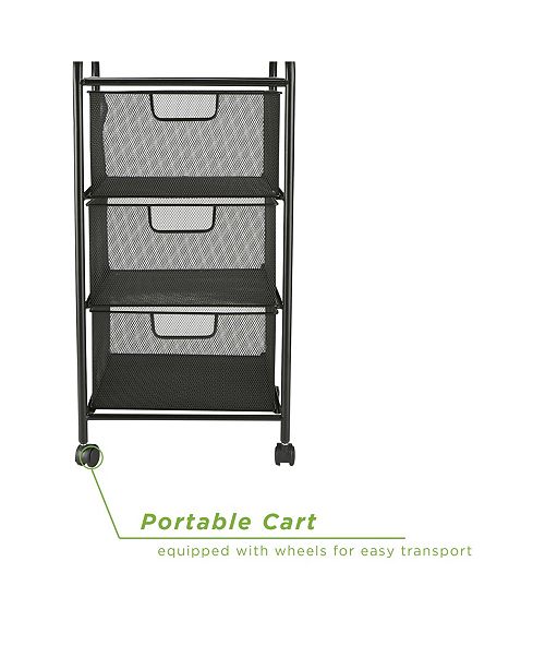 Mind Reader 3 Drawer Rolling Storage Utility Cart Reviews