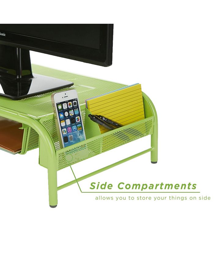 Mind Reader Metal Mesh Monitor Stand And Desk Organizer With Drawer Macy's