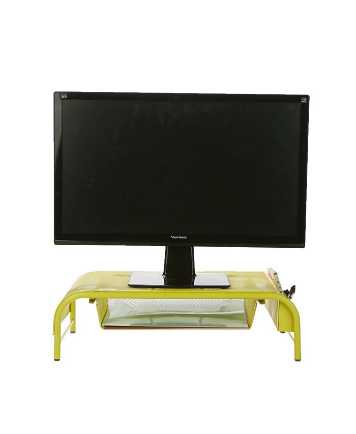 Mind Reader Metal Mesh Monitor Stand And Desk Organizer With Drawer Macy's