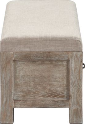 Cottage Upholstered Storage Bench