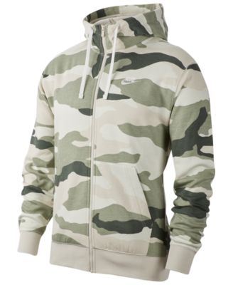 nike camo zip up hoodie