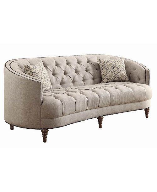 Coaster Home Furnishings Avonlea Sofa With Button Tufting