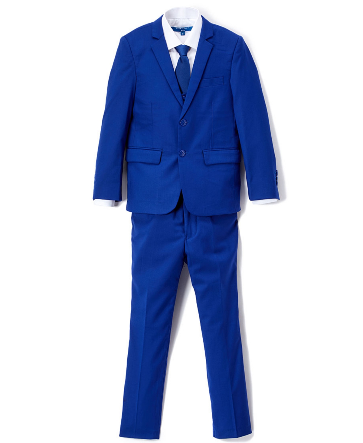 Perry Ellis Little Boy's 5-Piece Shirt, Tie, Jacket, Vest and Pants Solid Suit Set