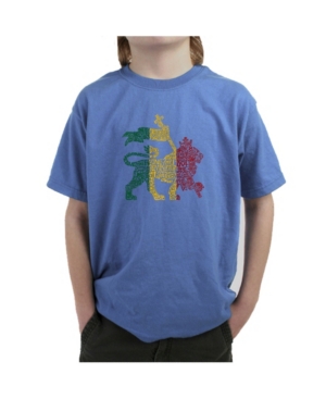 La Pop Art Big Boy's Word Art T-Shirt One Love