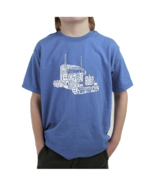 image of La Pop Art Big Boy-s Word Art T-Shirt - Keep On Truckin