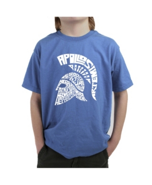 image of La Pop Art Big Boy-s Word Art T-Shirt - Spartan