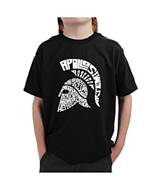 Big Boy's Word Art T-Shirt - Spartan