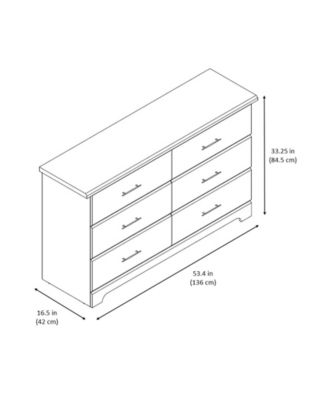 Brookside 6 Drawer Double Dresser