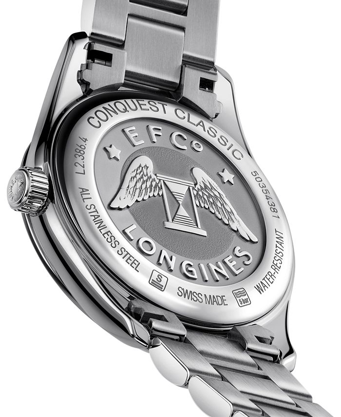 Longines - Women's Swiss Conquest Classic Stainless Steel Bracelet Watch 34mm