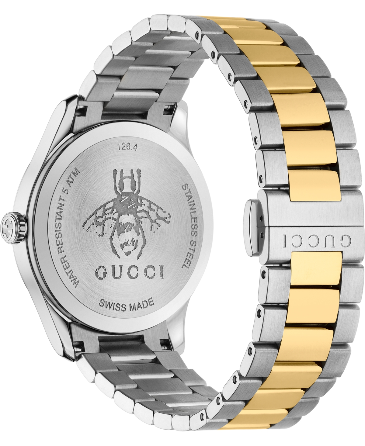 Shop Gucci Unisex G-timeless Two-tone Stainless Steel Bracelet Watch 38mm In Two Tone