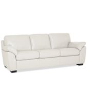 White Leather Sofas Couches Macy S