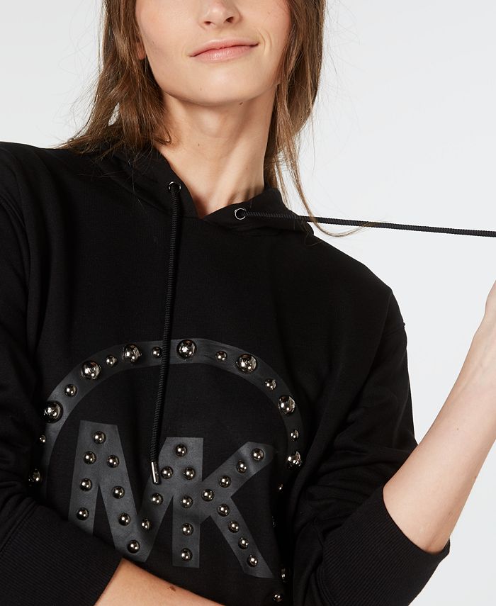 Michael kors studded logo sweatshirt online dress