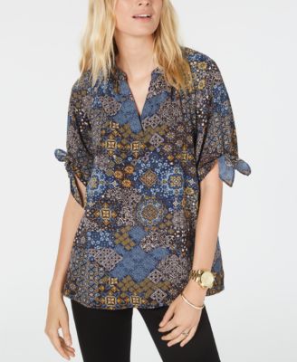 michael kors paisley top