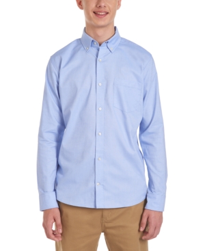 image of Nautica Young Men Long Sleeve Stretch Oxford