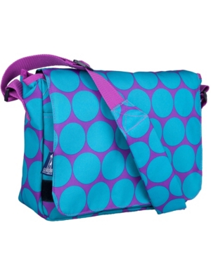 Wildkin Big Dot Aqua Messenger Bag