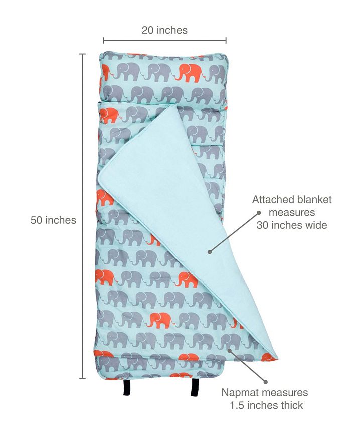 Wildkin Elephants Original Nap Mat & Reviews Comforter Sets Bed