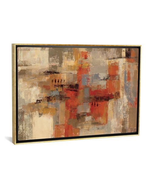 Icanvas City Wall By Silvia Vassileva Gallery Wrapped Canvas Print