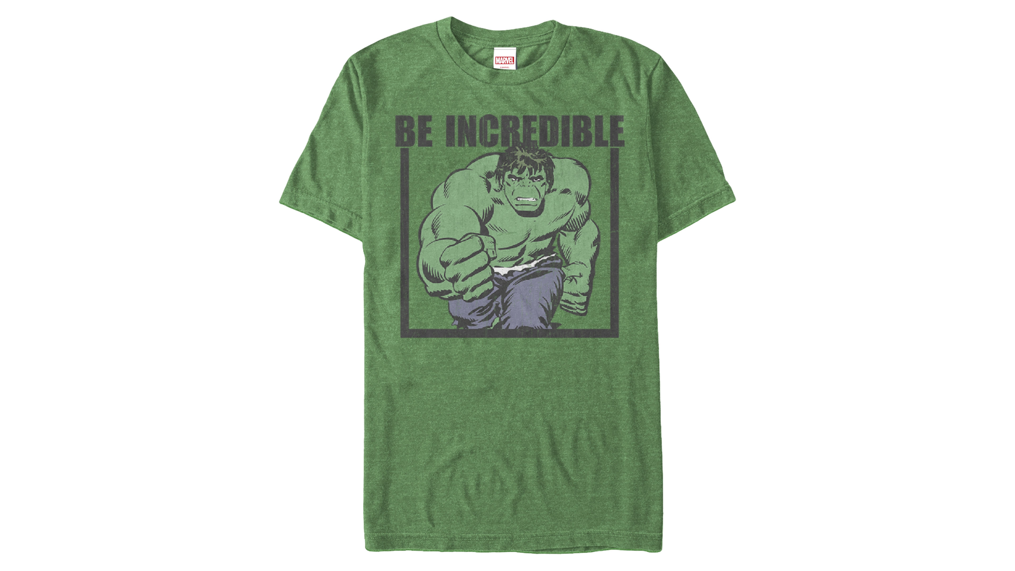 Marvel Men's Comic Collection Classic The Hulk Be Incredible Short Sleeve T-Shirt