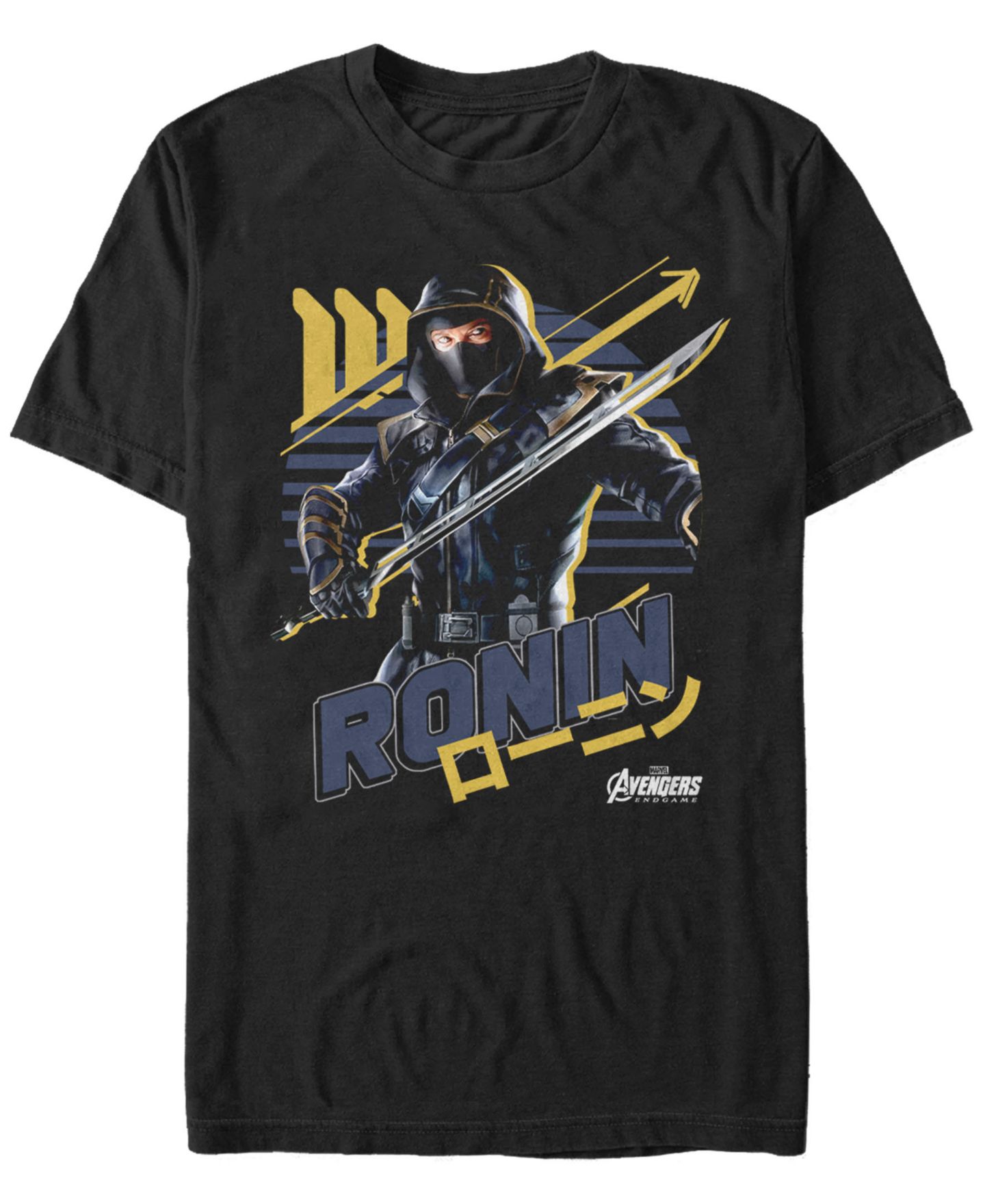 Мужская футболка Fifth Sun Marvel Avengers Endgame Ronin Kanji Strong Stance Short Sleeve, цвет: Чёрный — фото 1