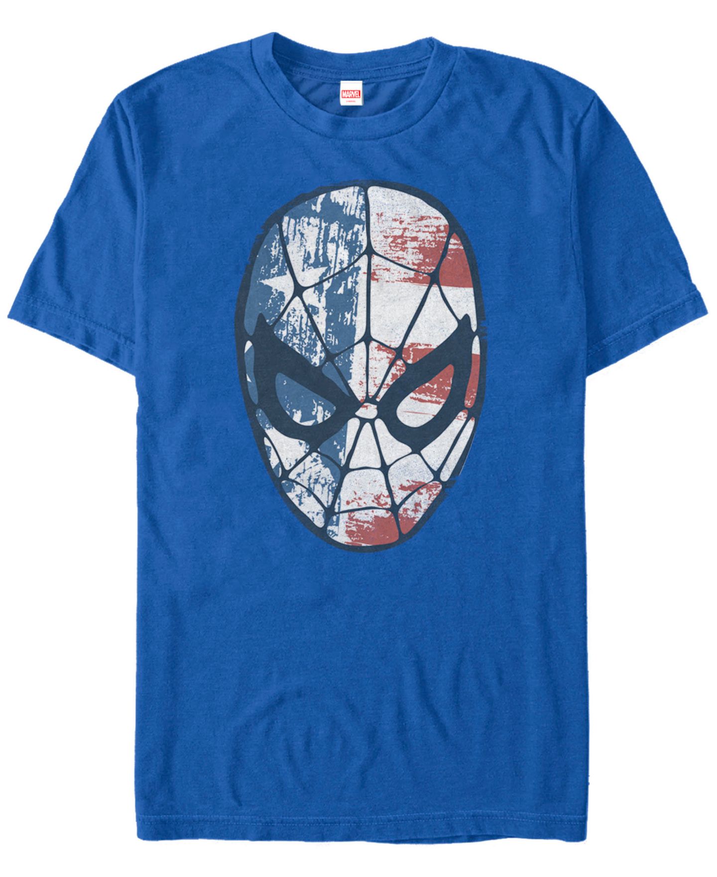 Мужская футболка Fifth Sun Marvel Comic Collection Patriotic Spider-Man Short Sleeve, цвет: Королевский синий — фото 2