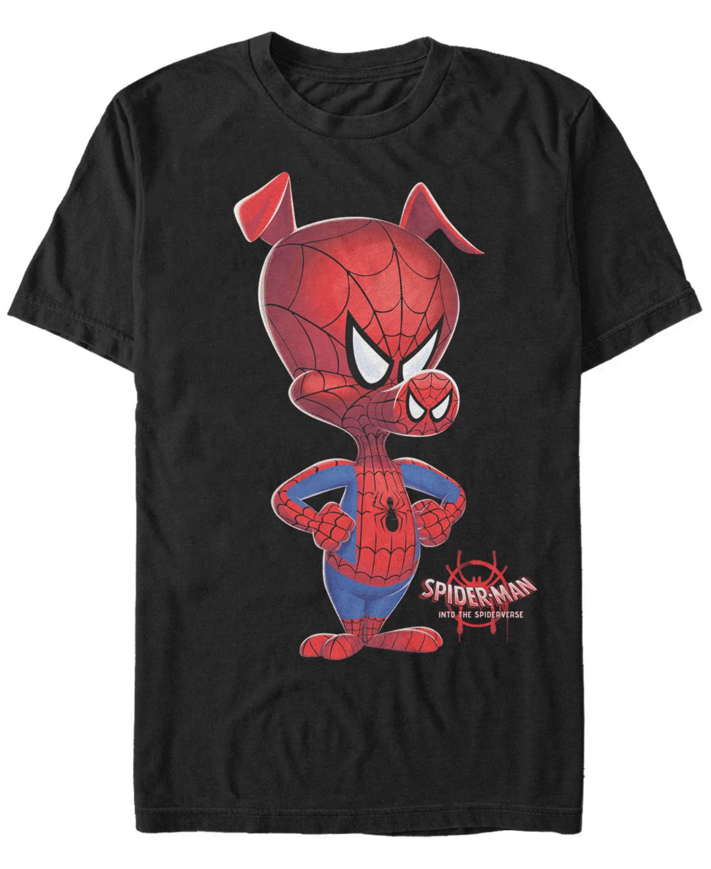 Мужская футболка Fifth Sun Marvel Spider-Man Into The Spiderverse The Fierce Spider-Ham Short Sleeve, цвет: Чёрный — фото 1