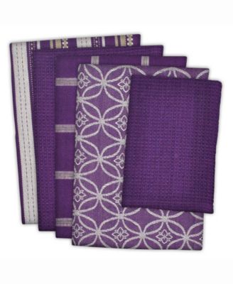 Assorted Dishtowel and Dishcloth, Set of 5