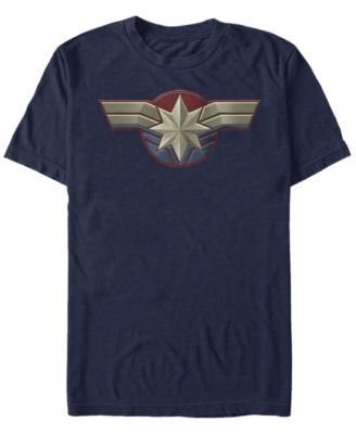 Captain Marvel Men's Uniform Costume Short Sleeve T-Shirt