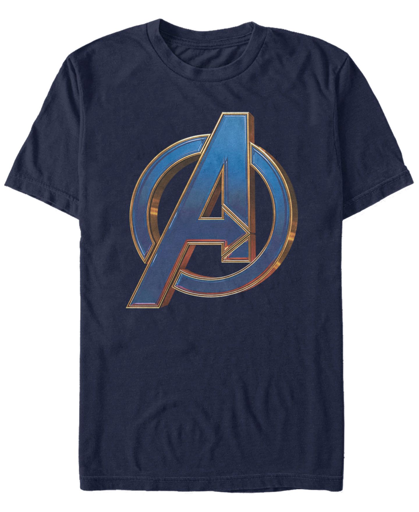 Мужская футболка Fifth Sun Marvel Avengers Bold Blue Avengers Logo Short Sleeve, цвет: Тёмно-синий — фото 1
