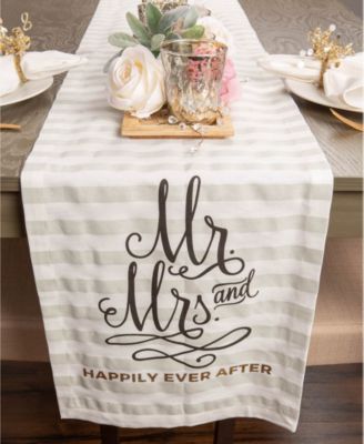 Mr. Mrs. Table Runner 14" x 72"