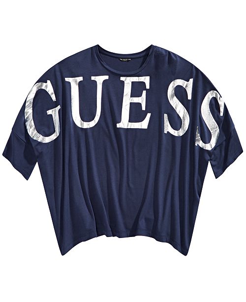 Guess Big Girls Batwing Sleeve Logo T Shirt Reviews Shirts
