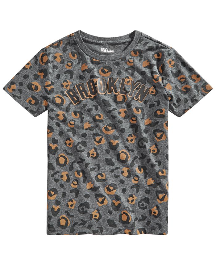 Epic Threads Big Boys Brooklyn Leopard T-Shirt, Created for Macy's ...