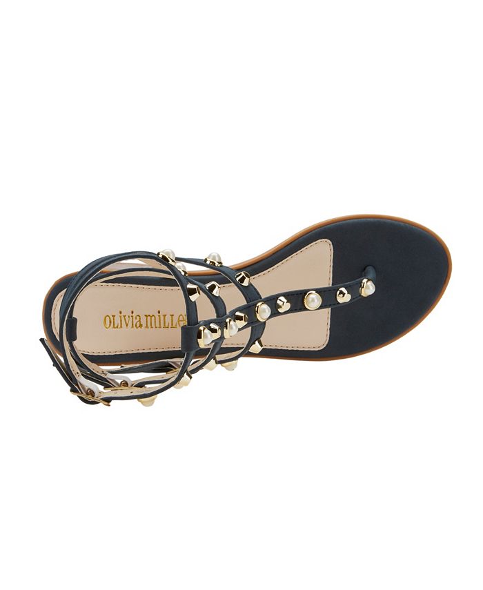 Olivia Miller Quick on The Uptake Studded Sandals & Reviews - Sandals ...