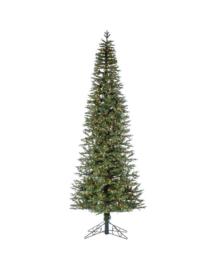 Sterling - 10-Foot High Pre-Lit Natural Cut Narrow Jackson Pine with Clear White Lights