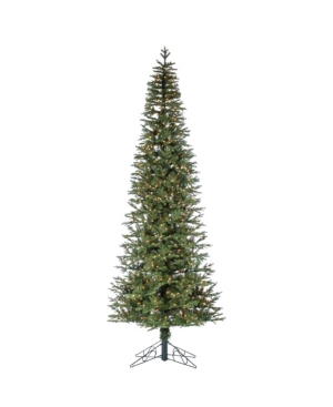 Sterling 10-foot High Pre-lit Natural Cut Narrow Jackson Pine With Clear White Lights In Green