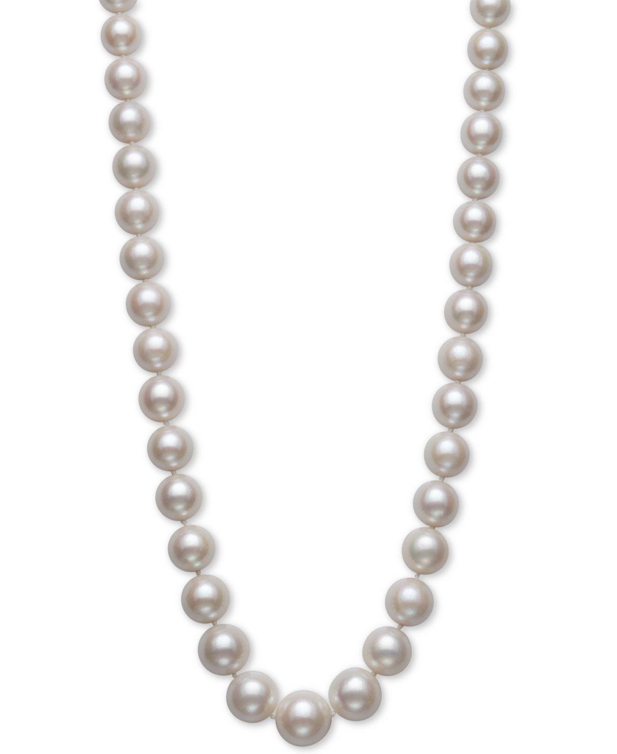 Cultured Freshwater Pearl Graduated 17-1/2" Strand Necklace (11-14mm) in 14k Gold, Created for Macy's - White