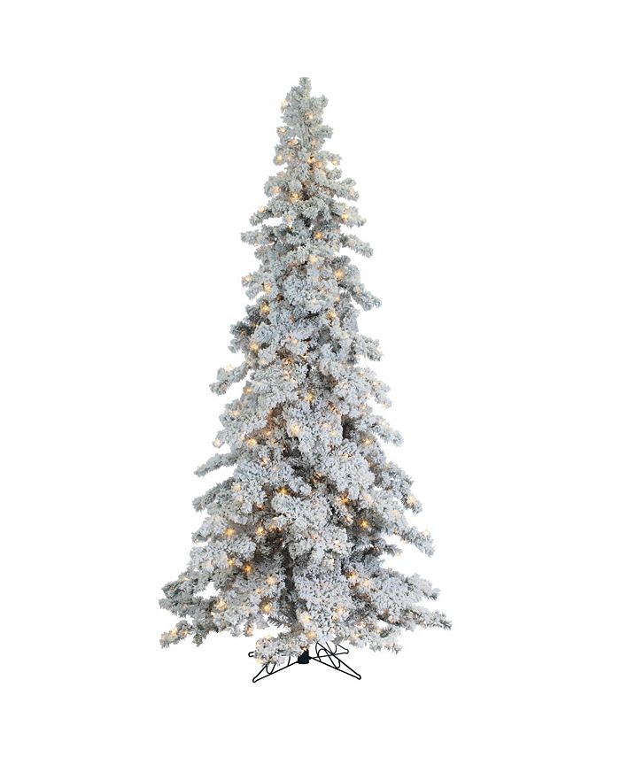 Sterling - 9Ft. Heavily Flocked Layered Spruce with 750 clear lights