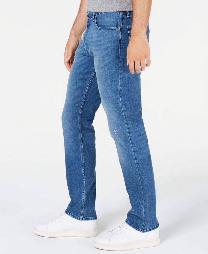 Calvin Klein Men's Standard Straight Fit Stretch Jeans Blue Size 38X30