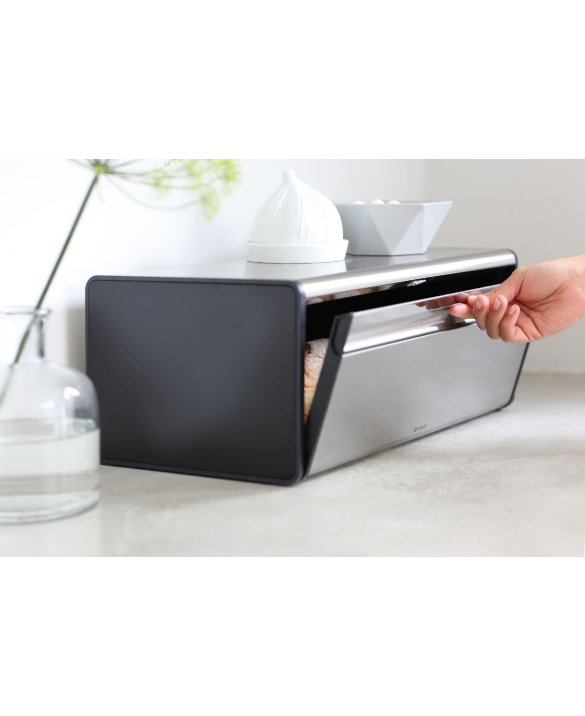 Brabantia Large Fall Front Bread Box In No Color