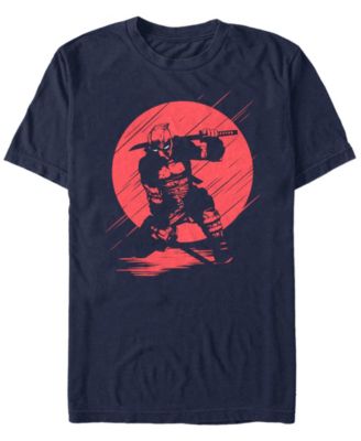 Marvel Men's Deadpool Samurai Stance Silhouette Short Sleeve T-Shirt