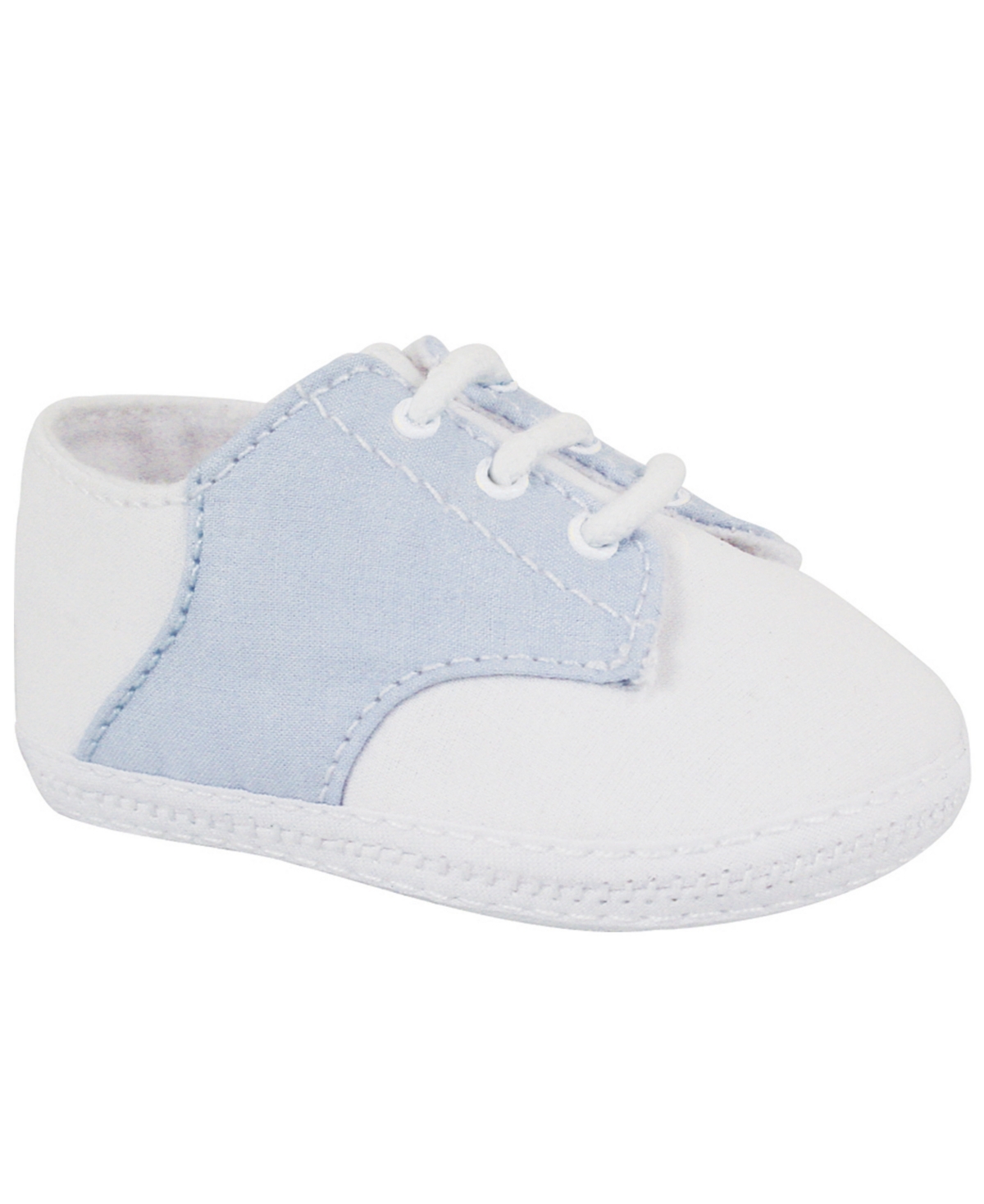 Baby Deer Baby Boy Essential Broadcloth Saddle Oxford In White
