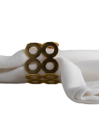 Square Die Cut Napkin Ring Set of 6