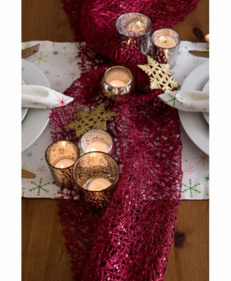 Sequin Mesh Table Runner Roll 16" x 10'